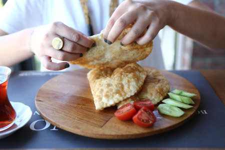 Rich and delicious breakfastの写真素材