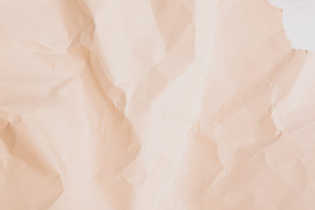 orange creased crumpled paper background grunge texture backdrop