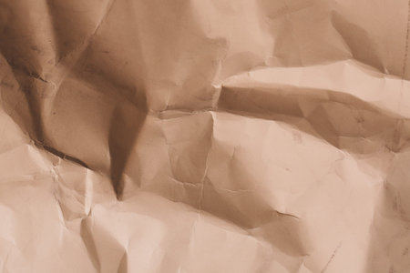orange creased crumpled paper background grunge texture backdrop