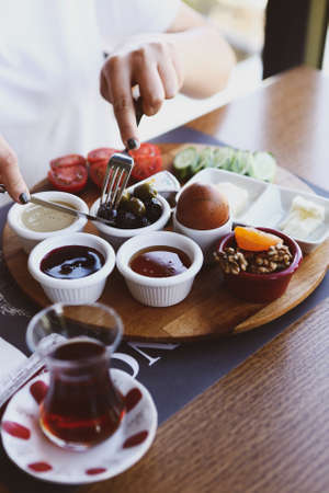 Rich and delicious breakfastの写真素材