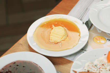 Rich and delicious breakfastの写真素材