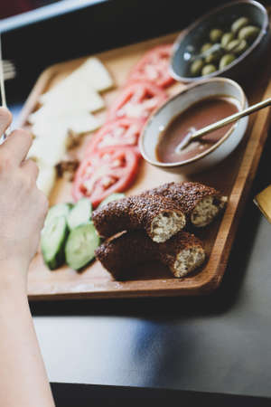 Rich and delicious breakfastの写真素材