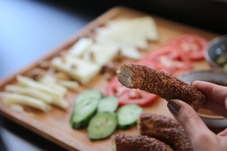 Rich and delicious breakfastの写真素材