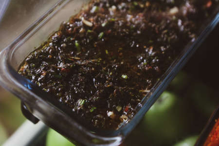 Traditional Turkish and Greek dinner appetizer tableの写真素材