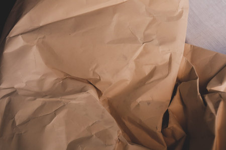 orange creased crumpled paper background grunge texture backdrop