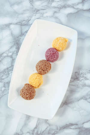 cookies with dark chocolate chipsの写真素材