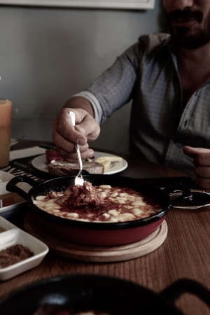 Rich and delicious breakfastの写真素材