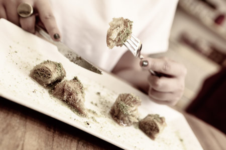 Traditional turkish dessert baklava with cashew, walnuts. Homemade baklava with nuts and honey.