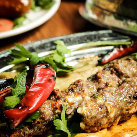 Turkish and Arabic Traditional Ramadan Kebabの写真素材