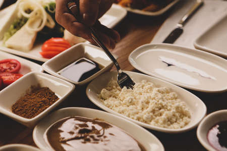 Rich and delicious breakfastの写真素材
