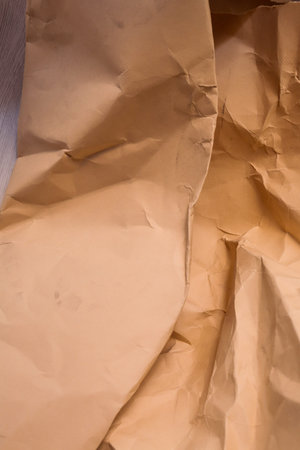orange creased crumpled paper background grunge texture backdrop