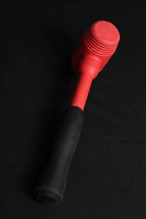 red and black rubber hammerの写真素材