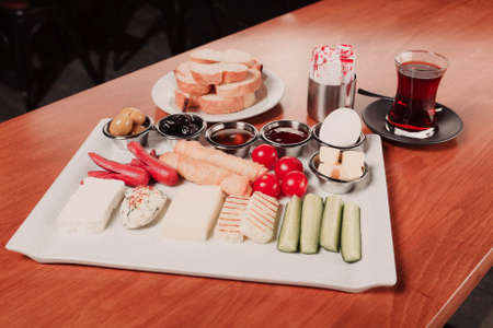 Rich and delicious breakfastの写真素材