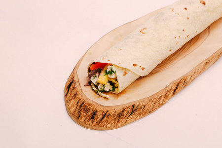 delicious meat durum, turkish kebab, sandwich wrap