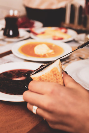 Rich and delicious breakfast