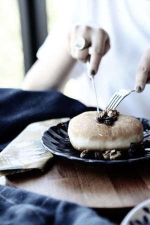 Rich and delicious breakfastの写真素材