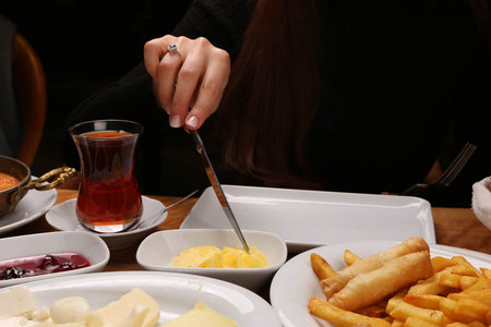 Rich and delicious breakfast