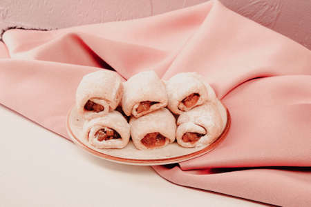 cookies with dark chocolate chipsの写真素材