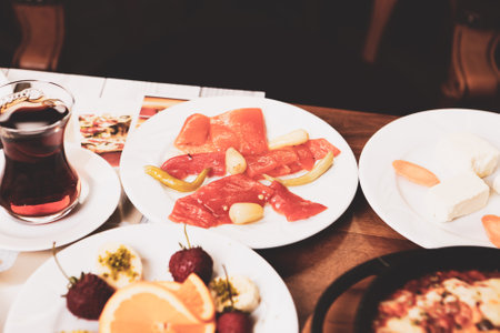 Rich and delicious breakfastの写真素材