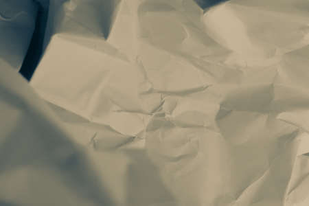 White creased crumpled paper background grunge texture backdropの写真素材
