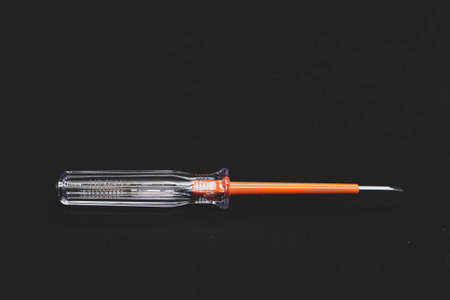 Screwdriver with a plastic handleの写真素材