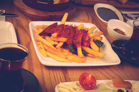 Rich and delicious breakfastの写真素材