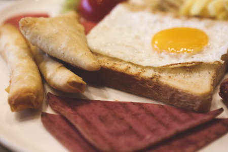 Rich and delicious breakfastの写真素材