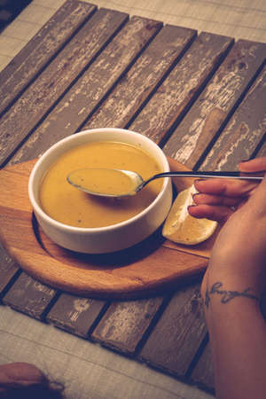 Delicious Soup, Vegetable Soup, Bowlの写真素材