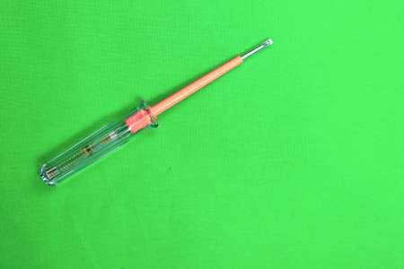 Screwdriver with a plastic handle
