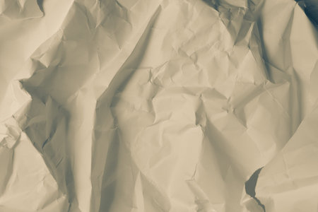 White creased crumpled paper background grunge texture backdrop