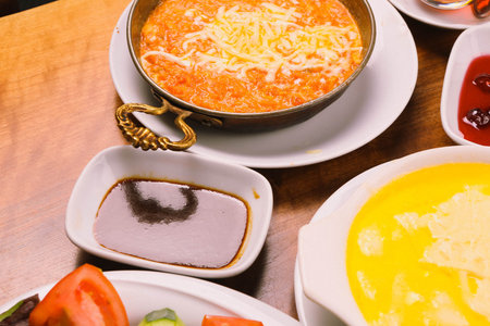 Rich and delicious breakfastの写真素材