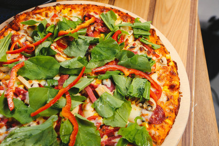 Delicious Mixture pizza Italian food