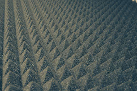 Close up of studio sound acoustic foam Backgroundの写真素材