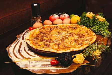 Delicious Mixture pizza Italian foodの写真素材