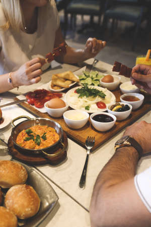 Rich and delicious breakfastの写真素材