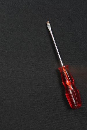 Screwdriver with a plastic handle