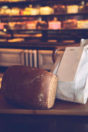 delicious natural aesthetic baked breadの写真素材