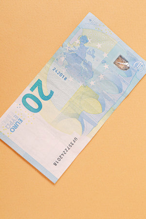 European currency money, euro banknotes