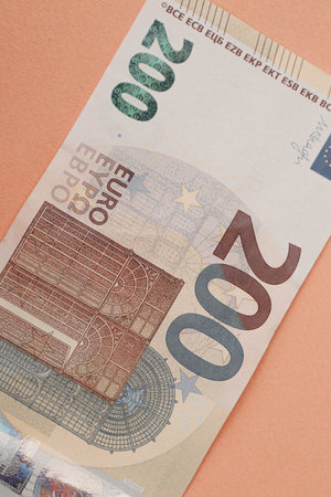 European currency money, euro banknotes