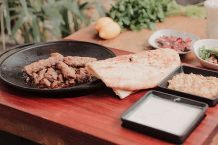 Turkish and Arabic Traditional Ramadan Kebabの写真素材