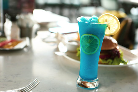 Alcohol cocktail drink on the table in restaurant