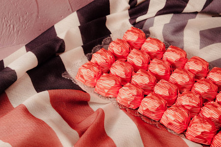 a lot of variety chocolate pralines