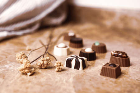 Delicious and sweet chocolateの写真素材