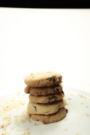 Assorted selection of tea biscuits and chocolate chip cookies