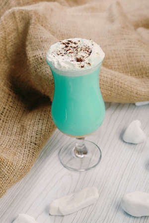 Summer colorful fruit smoothies or frozens. Healthy, detox drink concept.の写真素材