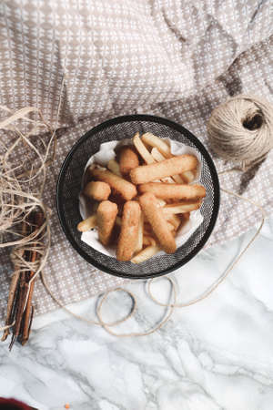 Delicious french fries, delicious chipsの写真素材
