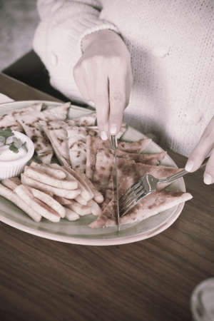 Turkish snack and breakfast meal.の写真素材