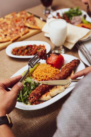 Turkish and Arabic Traditional Ramadan Kebabの写真素材