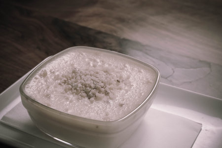 traditional Turkish dessert milk pudding with rice
