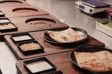 delicious natural aesthetic baked breadの写真素材